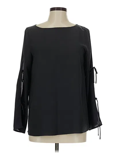 Pre-owned Wilfred Long Sleeve Blouse In Black