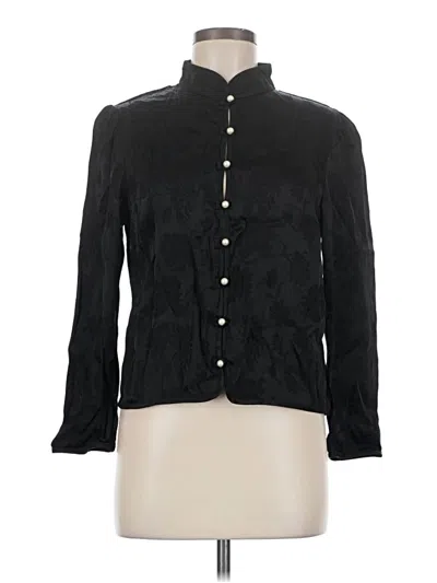 Pre-owned Wilfred Long Sleeve Blouse In Black