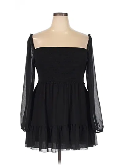 Pre-owned Wilfred Long Sleeve Blouse In Black