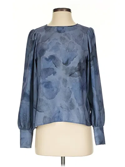 Pre-owned Wilfred Long Sleeve Blouse In Blue