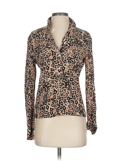 Pre-owned Wilfred Long Sleeve Blouse In Brown