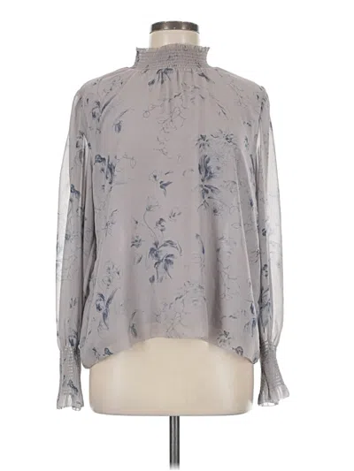 Pre-owned Wilfred Long Sleeve Blouse In Gray