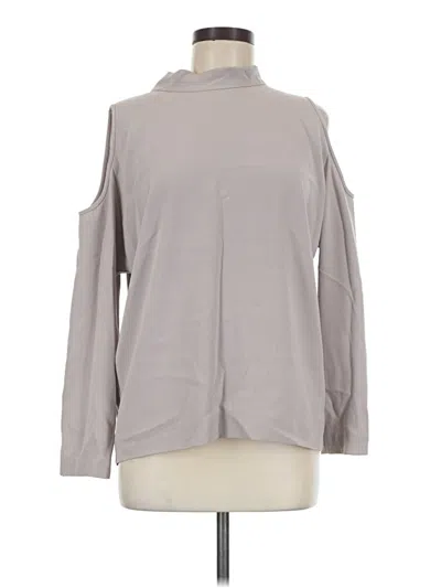 Pre-owned Wilfred Long Sleeve Blouse In Gray