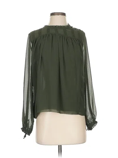 Pre-owned Wilfred Long Sleeve Blouse In Green