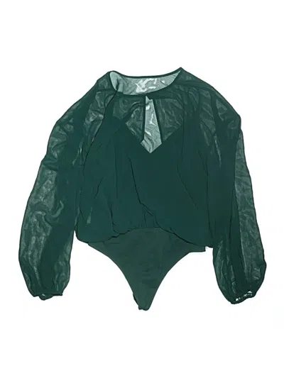 Pre-owned Wilfred Long Sleeve Blouse In Green