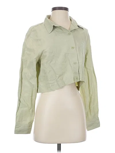 Pre-owned Wilfred Long Sleeve Blouse In Green