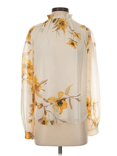 Pre-owned Wilfred Long Sleeve Blouse In Ivory
