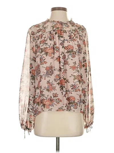 Pre-owned Wilfred Long Sleeve Blouse In Ivory
