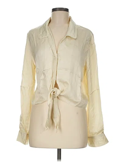Pre-owned Wilfred Long Sleeve Blouse In Ivory