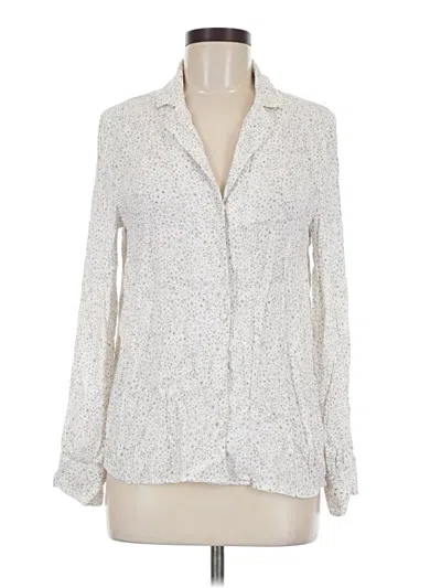 Pre-owned Wilfred Long Sleeve Blouse In Ivory