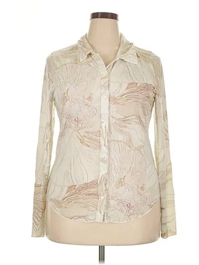 Pre-owned Wilfred Long Sleeve Blouse In Ivory