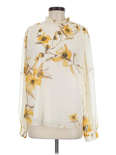 Pre-owned Wilfred Long Sleeve Blouse In Ivory