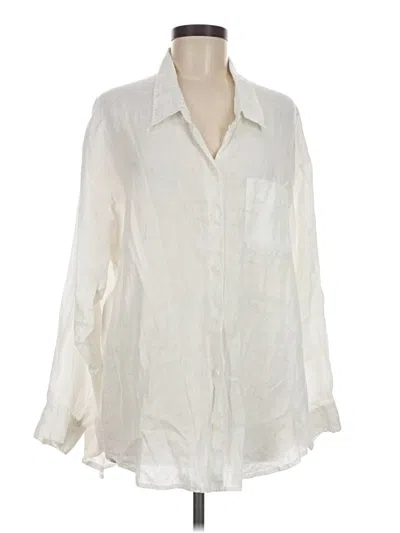 Pre-owned Wilfred Long Sleeve Blouse In Ivory
