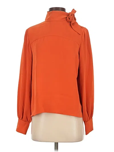 Pre-owned Wilfred Long Sleeve Blouse In Orange