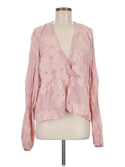 Pre-owned Wilfred Long Sleeve Blouse In Pink