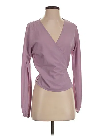 Pre-owned Wilfred Long Sleeve Blouse In Purple