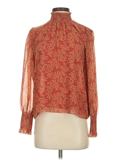 Pre-owned Wilfred Long Sleeve Blouse In Red