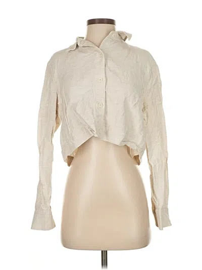 Pre-owned Wilfred Long Sleeve Blouse In White