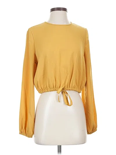 Pre-owned Wilfred Long Sleeve Blouse In Yellow