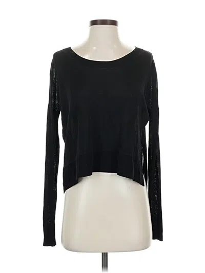 Pre-owned Wilfred Long Sleeve Top Black Boatneck Tops