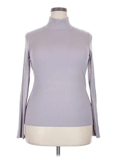 Pre-owned Wilfred Long Sleeve Top Gray Turtleneck Tops