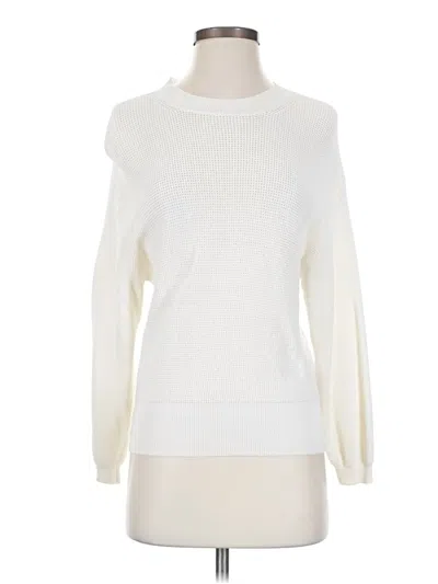 Pre-owned Wilfred Long Sleeve Top Ivory Turtleneck Tops