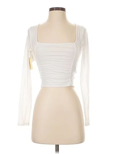Wilfred Long Sleeve Top White Square Neckline Tops