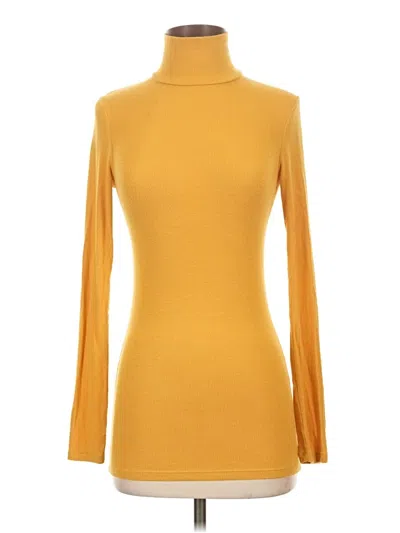 Pre-owned Wilfred Long Sleeve Turtleneck In Gold