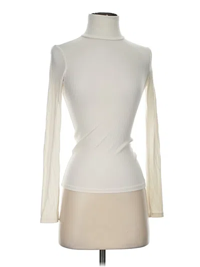 Pre-owned Wilfred Long Sleeve Turtleneck In Ivory