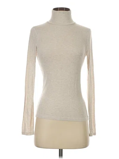 Pre-owned Wilfred Long Sleeve Turtleneck In Tan