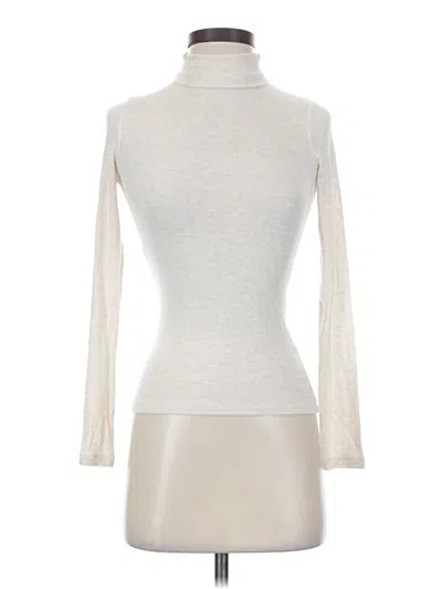 Pre-owned Wilfred Long Sleeve Turtleneck In White