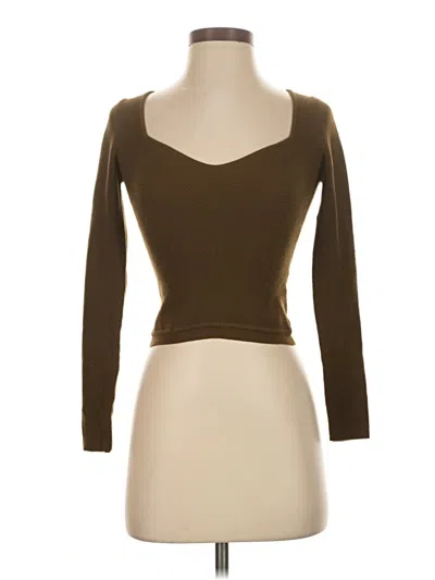 Pre-owned Wilfred Pullover Sweater In Brown