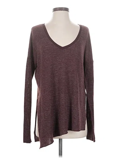 Pre-owned Wilfred Pullover Sweater In Burgundy