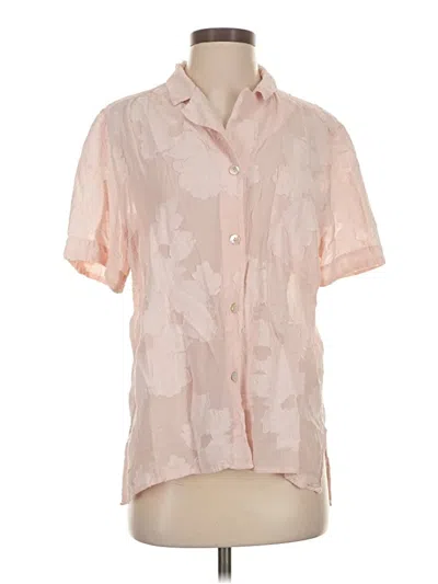 Pre-owned Wilfred Short Sleeve Blouse In Pink