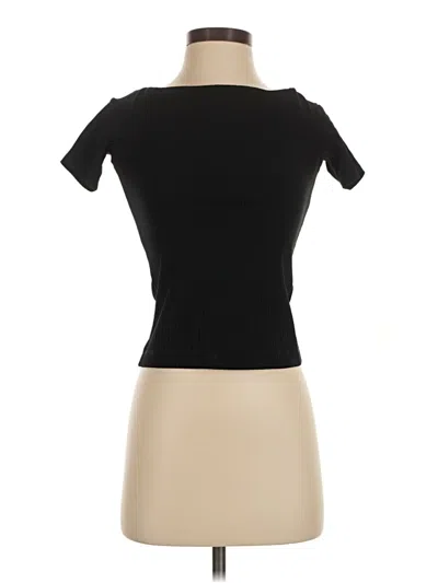 Pre-owned Wilfred Short Sleeve Top Black Boatneck Tops