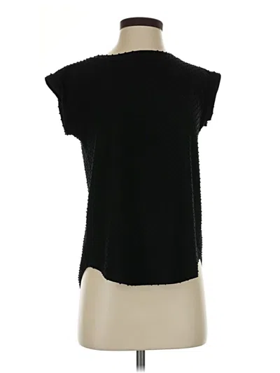 Pre-owned Wilfred Short Sleeve Top Black Scoop Neck Tops