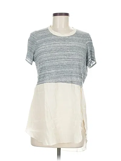 Pre-owned Wilfred Short Sleeve Top Gray Crew Neck Tops