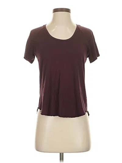 Pre-owned Wilfred Short Sleeve T-shirt In Burgundy