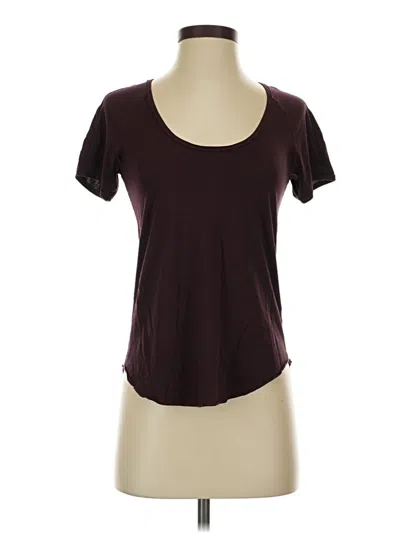 Pre-owned Wilfred Short Sleeve T-shirt In Burgundy