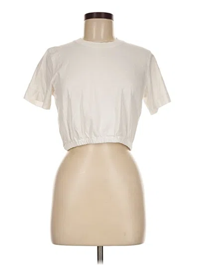Pre-owned Wilfred Short Sleeve Turtleneck In Ivory