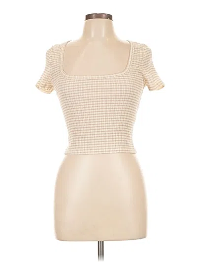 Pre-owned Wilfred Short Sleeve Turtleneck In Ivory