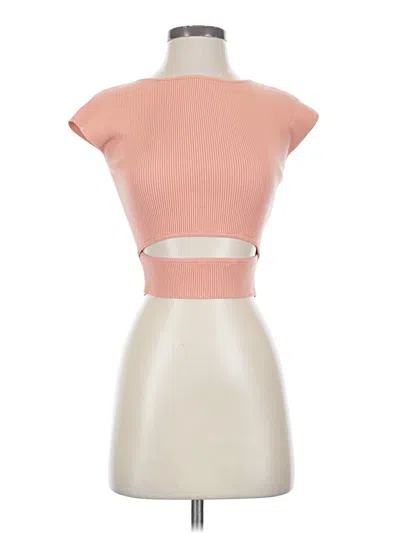 Pre-owned Wilfred Short Sleeve Turtleneck In Pink