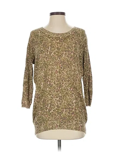 Pre-owned Wilfred Silk Pullover Sweater In Gold