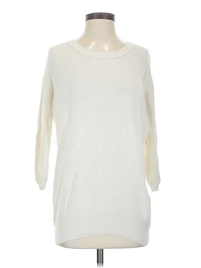 Pre-owned Wilfred Silk Pullover Sweater In Ivory