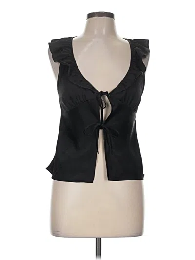 Pre-owned Wilfred Sleeveless Blouse In Black