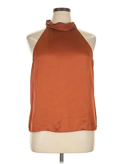 Pre-owned Wilfred Sleeveless Blouse In Brown