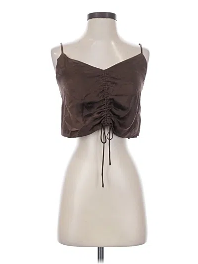 Pre-owned Wilfred Sleeveless Blouse In Brown