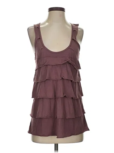 Pre-owned Wilfred Sleeveless Blouse In Burgundy