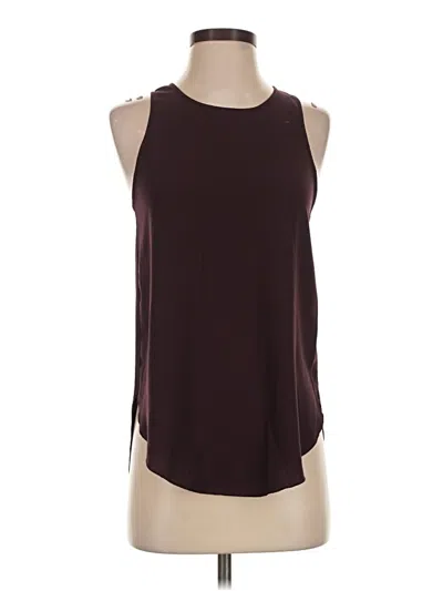 Pre-owned Wilfred Sleeveless Blouse In Burgundy