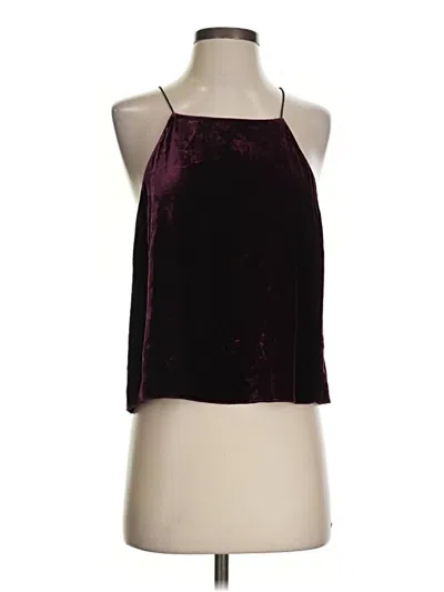 Pre-owned Wilfred Sleeveless Blouse In Burgundy